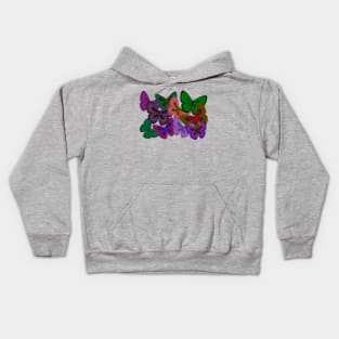 Kaleidoscope of Butterflies Kids Hoodie